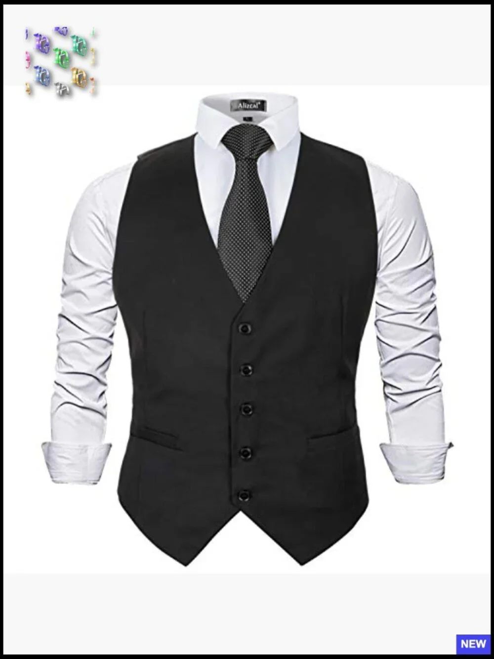 Classic Solid Color Business Suit Vest Regular Fit Tuxedo Waistcoat Wedding